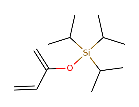 Molecular Structure of 139278-54-9 (Silane, [(1-methylene-2-propenyl)oxy]tris(1-methylethyl)-)