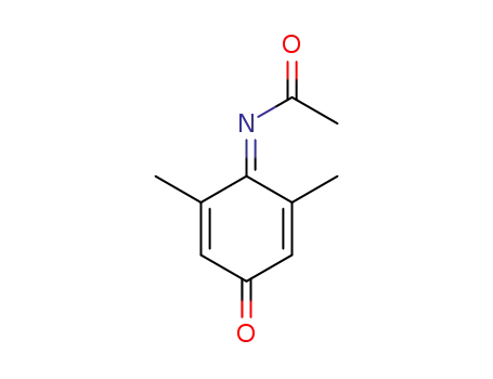 Molecular Structure of 74827-88-6 (N-(2,6-dimethyl-4-oxo-1-cyclohexa-2,5-dienylidene)acetamide)
