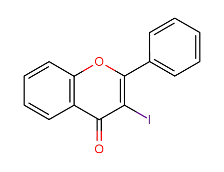 Molecular Structure of 98153-12-9 (3-IODO-2-PHENYL-CHROMEN-4-ONE)
