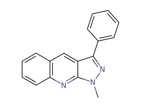 Molecular Structure of 89522-24-7 (1H-Pyrazolo[3,4-b]quinoline, 1-methyl-3-phenyl-)