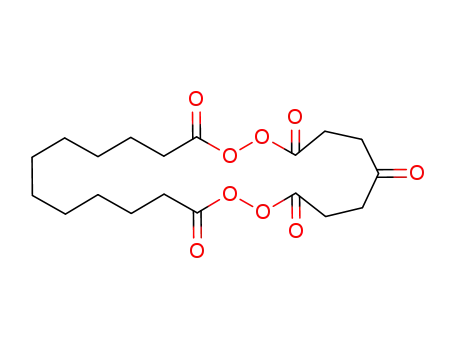 Molecular Structure of 106051-54-1 (1,2,10,11-Tetraoxacyclotricosane-3,6,9,12,23-pentone)