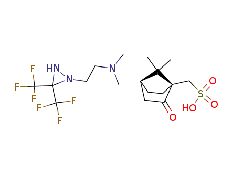 [2-(3,3-Bis-trifluoromethyl-diaziridin-1-yl)-ethyl]-dimethyl-amine; compound with ((1R,4S)-7,7-dimethyl-2-oxo-bicyclo[2.2.1]hept-1-yl)-methanesulfonic acid