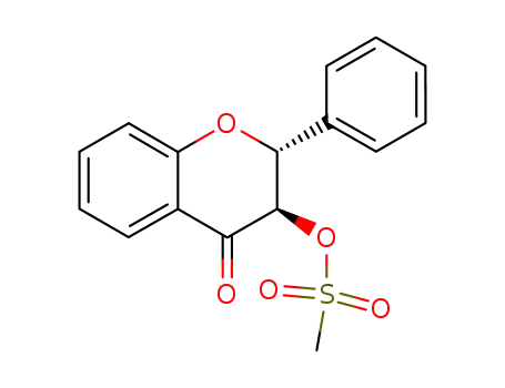 Molecular Structure of 67139-31-5 (4H-1-Benzopyran-4-one, 2,3-dihydro-3-[(methylsulfonyl)oxy]-2-phenyl-,
trans-)