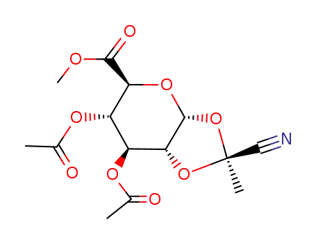methyl 3,4-di-O-acetyl-1,2-O-<1-(exo-cyano)ethylidene>-α-D-glucopyranuronate