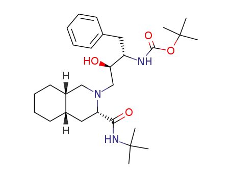 [(1S,2R)-1-Benzyl-3-((3S,4aS,8aS)-3-tert-butylcarbamoyl-octahydro-isoquinolin-2-yl)-2-hydroxy-propyl]-carbamic acid tert-butyl ester
