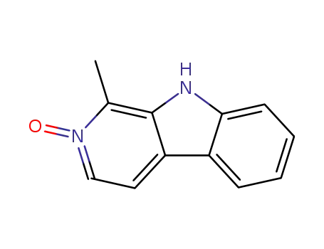 Molecular Structure of 2506-09-4 (Harman 2-oxide)