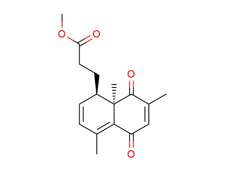 3-((1R,8aR)-4,7,8a-Trimethyl-5,8-dioxo-1,5,8,8a-tetrahydro-naphthalen-1-yl)-propionic acid methyl ester