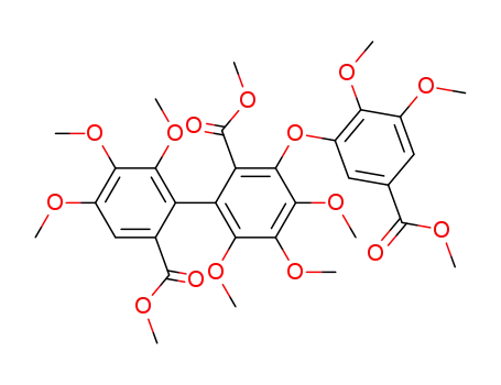 3-(2,3-Dimethoxy-5-methoxycarbonyl-phenoxy)-4,5,6,4',5',6'-hexamethoxy-biphenyl-2,2'-dicarboxylic acid dimethyl ester