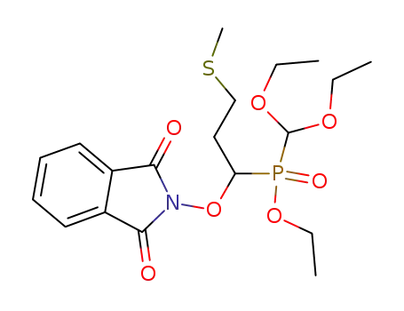 Diethoxymethyl-[1-(1,3-dioxo-1,3-dihydro-isoindol-2-yloxy)-3-methylsulfanyl-propyl]-phosphinic acid ethyl ester