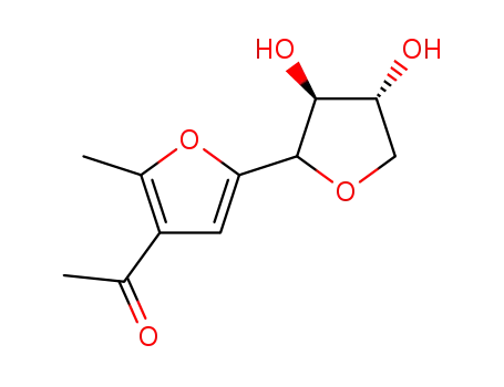 3-acetyl-2-methyl-5-(α,β-D-threofuranosyl)furan