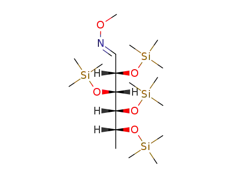 trimethylsilyl ether of 6-deoxyglucose syn-O-methyloxime