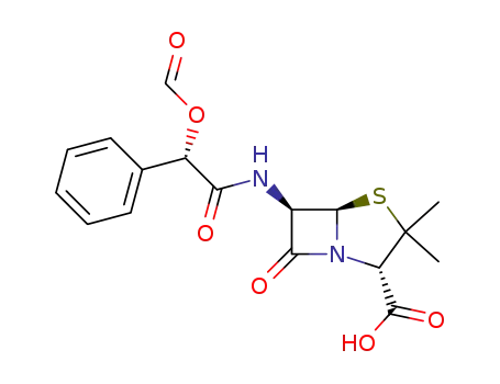 (2'S,3S,5R,6R)-6-formyloxy(phenyl)acetylaminopenicillanic acid
