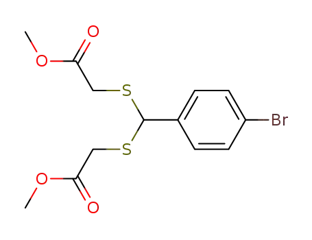 [(4-Bromo-phenyl)-methoxycarbonylmethylsulfanyl-methylsulfanyl]-acetic acid methyl ester