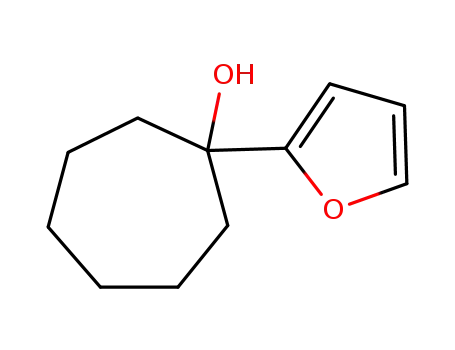 Molecular Structure of 115754-89-7 (Cycloheptanol, 1-(2-furanyl)-)