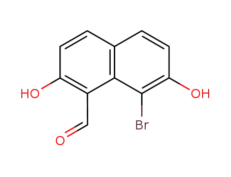 8-bromo-2,7-dihydroxynaphthalene-1-carbaldehyde