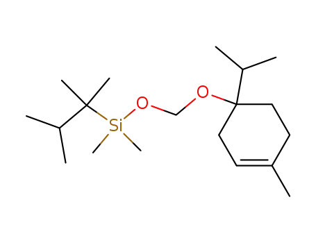 (1-Isopropyl-4-methyl-cyclohex-3-enyloxymethoxy)-dimethyl-(1,1,2-trimethyl-propyl)-silane