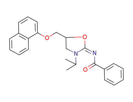 N-[3-Isopropyl-5-(naphthalen-1-yloxymethyl)-oxazolidin-(2E)-ylidene]-benzamide