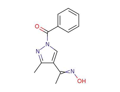 1-<1-benzoyl-3-methyl-1H-4-pyrazolyl>ethanone oxime