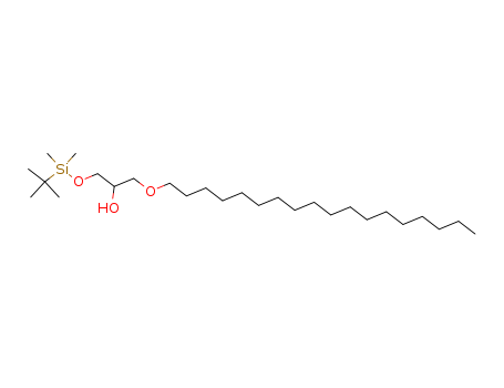 Molecular Structure of 115945-64-7 (2-Propanol, 1-[[(1,1-dimethylethyl)dimethylsilyl]oxy]-3-(octadecyloxy)-)