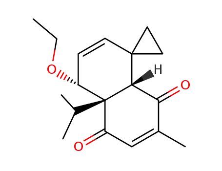 rac-4'β-Ethoxy-1',4',4'a,5',8',8'a-hexahydro-4'-isopropyl-7'aα-methylspiro-5',8'-dion