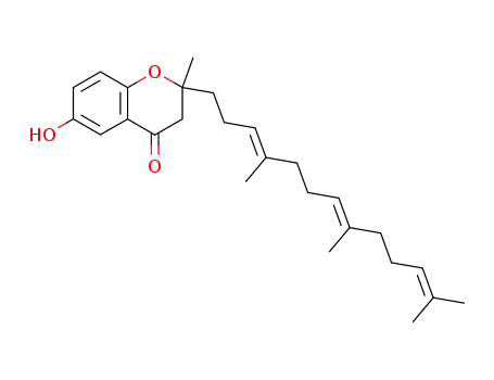 6-Hydroxy-2-methyl-2-((3E,7E)-4,8,12-trimethyl-trideca-3,7,11-trienyl)-chroman-4-one