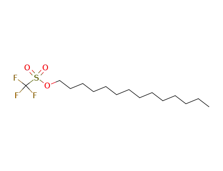 Methanesulfonic acid, trifluoro-, tetradecyl ester CAS No  157999-26-3