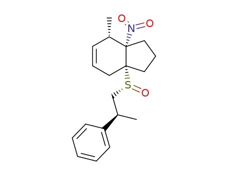 (3aS,4S,7aR)-4-Methyl-3a-nitro-7a-((R)-(S)-2-phenyl-propane-1-sulfinyl)-2,3,3a,4,7,7a-hexahydro-1H-indene