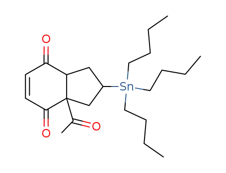 3a-acetyl-2-tributylstannyl-2,3,3a,4,7,7a-hexahydrindene-4,7-dione