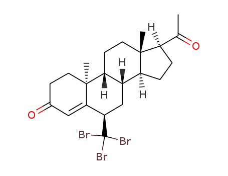 6β-Tribrommethyl-9β,10α-pregn-4-en-3,20-dion