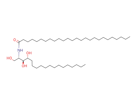 Molecular Structure of 182362-51-2 (Hexacosanamide,
N-[(1S,2S,3R)-2,3-dihydroxy-1-(hydroxymethyl)heptadecyl]-)