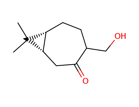 (+)-(1S,4RS,7R)-8,8-dimethyl-4-hydroxymethylbicyclo[5.1.0]octan-3-one