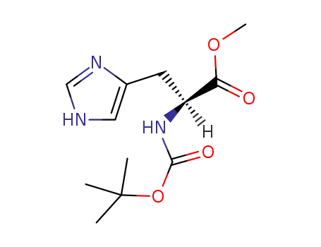 Molecular Structure of 2488-14-4 (BOC-HIS-OME)