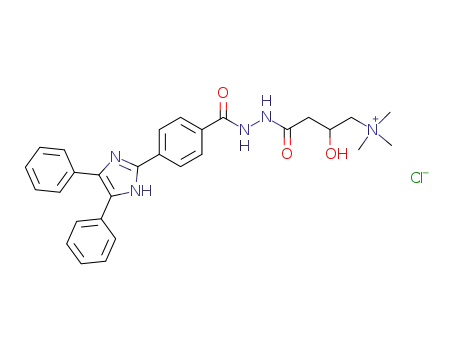 (4-{N'-[4-(4,5-Diphenyl-1H-imidazol-2-yl)-benzoyl]-hydrazino}-2-hydroxy-4-oxo-butyl)-trimethyl-ammonium; chloride
