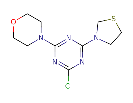2-chloro-4-morpholino-6-(3-thiazolidinyl)-1,3,5-triazine
