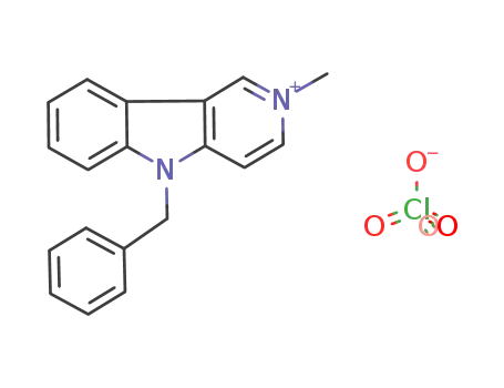 5-Benzyl-2-methyl-5H-pyrido[4,3-b]indol-2-ium; perchlorate