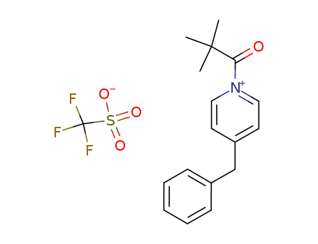 Trifluoro-methanesulfonate4-benzyl-1-(2,2-dimethyl-propionyl)-pyridinium;
