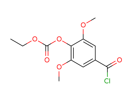 4-(Chlorocarbonyl)-2,6-dimethoxyphenyl ethyl carbonate
