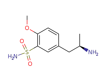 Molecular Structure of 112101-81-2 (R-(-)-5-(2-Amino-propyl)-2-methoxy-benzenesulfonamide)
