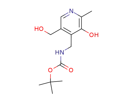 Molecular Structure of 210034-86-9 (Carbamic acid,
[[3-hydroxy-5-(hydroxymethyl)-2-methyl-4-pyridinyl]methyl]-,
1,1-dimethylethyl ester)