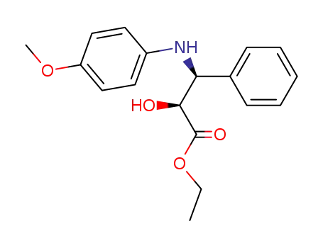 ethyl anti-(+/-)-3-(4-methoxyphenylamino)-2-hydroxy-3-phenylpropanoate