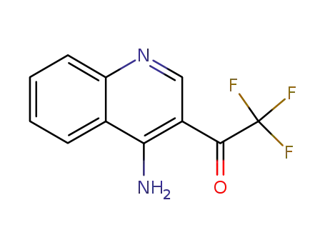 1-(4-aminoquinolin-3-yl)-2,2,2-trifluoroethanone (not 1-(4-(ethylamino)quinolin-3-yl)-2,2,2-trifluoroethanone)