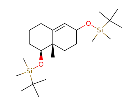 (4S,4aS)-4,7-Bis-(tert-butyl-dimethyl-silanyloxy)-4a-methyl-1,2,3,4,4a,5,6,7-octahydro-naphthalene