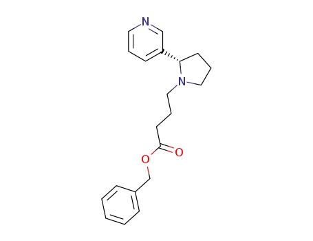 Molecular Structure of 350820-86-9 (1-Pyrrolidinebutanoic acid, 2-(3-pyridinyl)-, phenylmethyl ester, (2S)-)