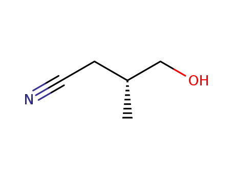 Molecular Structure of 217189-83-8 (Butanenitrile, 4-hydroxy-3-methyl-, (3R)-)