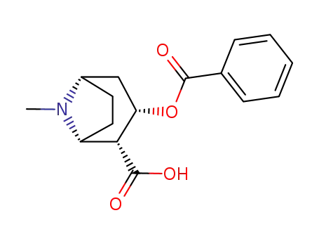 Molecular Structure of 519-09-5 (BENZOYLECGONINE)