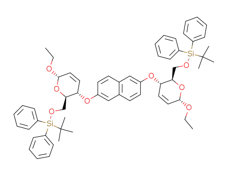 2,7-bis-(ethyl 6-O-tert-butyldiphenylsilyl-2,3-dideoxy-α-D-erythro-hex-2-enopyranosyl-4-oxy)naphthalene