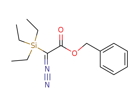 Molecular Structure of 443988-47-4 (Acetic acid, diazo(triethylsilyl)-, phenylmethyl ester)