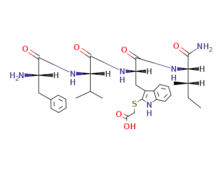 H-Phe-Val-Trp(2'-SCH2COOH)-Ile-NH2