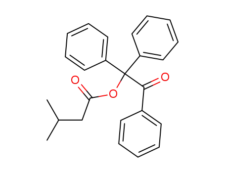 Molecular Structure of 568598-80-1 (Butanoic acid, 3-methyl-, 2-oxo-1,1,2-triphenylethyl ester)