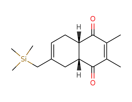 (4aR,8aS)-2,3-dimethyl-6-(trimethyl-silanylmethyl)-4a,5,8,8a-tetrahydro-[1,4]naphthoquinone